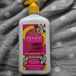 Hempz Sugared Banana & Vanilla Blossom Body Moisturizer - Pink and Yellow